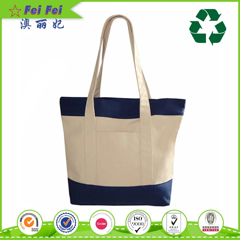 Woman Blank White Eco Cotton Grocery Tote And Shopper Bag textile bag cotton