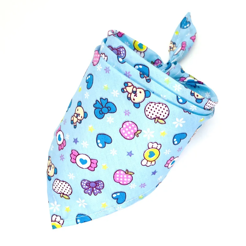 Manufacturer wholesale design pattern printed cotton pet accessories dog bandanas