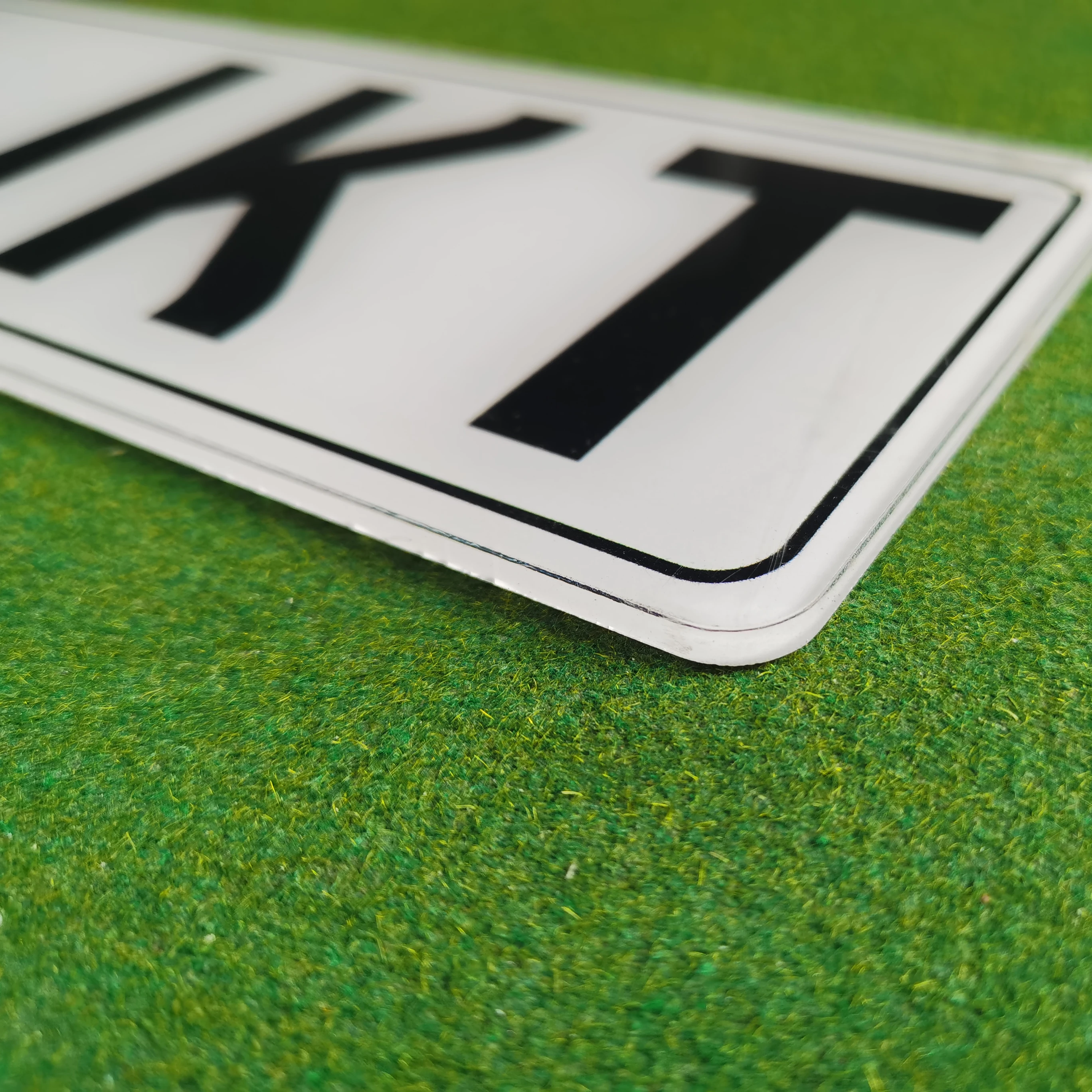 OEM Waterproof Strong Adhesive 4D BLACK Laser Cut 3mm Acrylic Number Plates Letters 3D Gel Plates