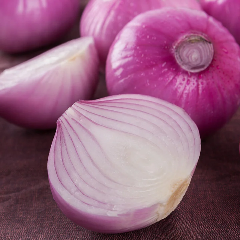 Natural Fresh Non Peeled Red Onion Export quality