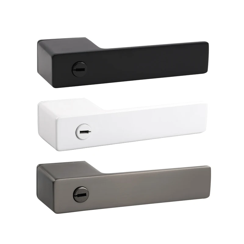 Zinc alloy door lock door for bedroom handle with key magnetic lever handle lock minimalist eco door lock