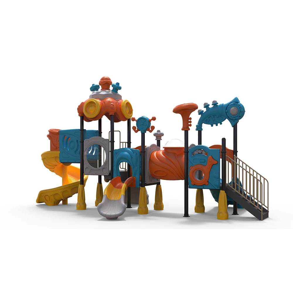 New design cheap outdoor playground fun child  plastic  slide