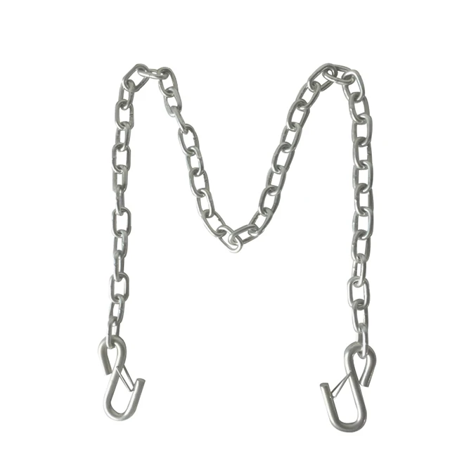 SC1448 1/4 x 48 inch  trailer tongue lock Chain , Zinc Plated  safety chain kit 3500lbs