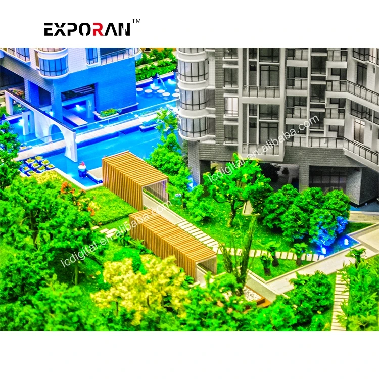 HO Scale Building Model Architects Model  Suitable For Real Estate gifts Development