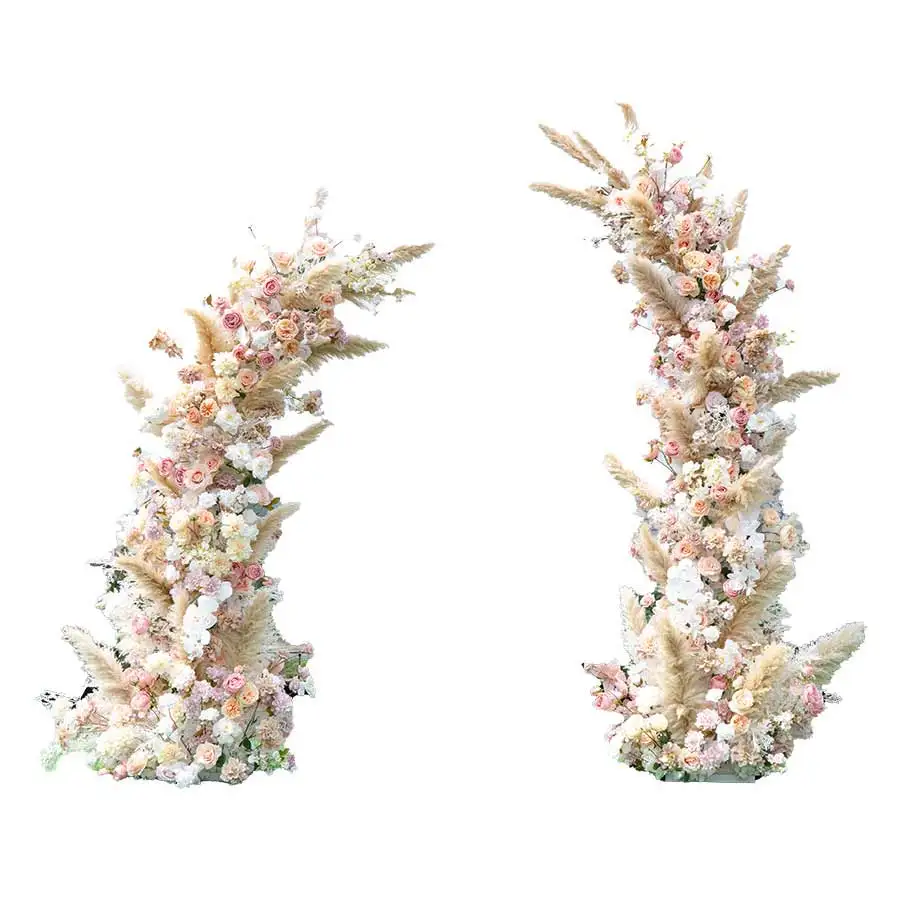 New artificial flower arch backdrop wedding arch flowers decorative flower arch for wedding decoration