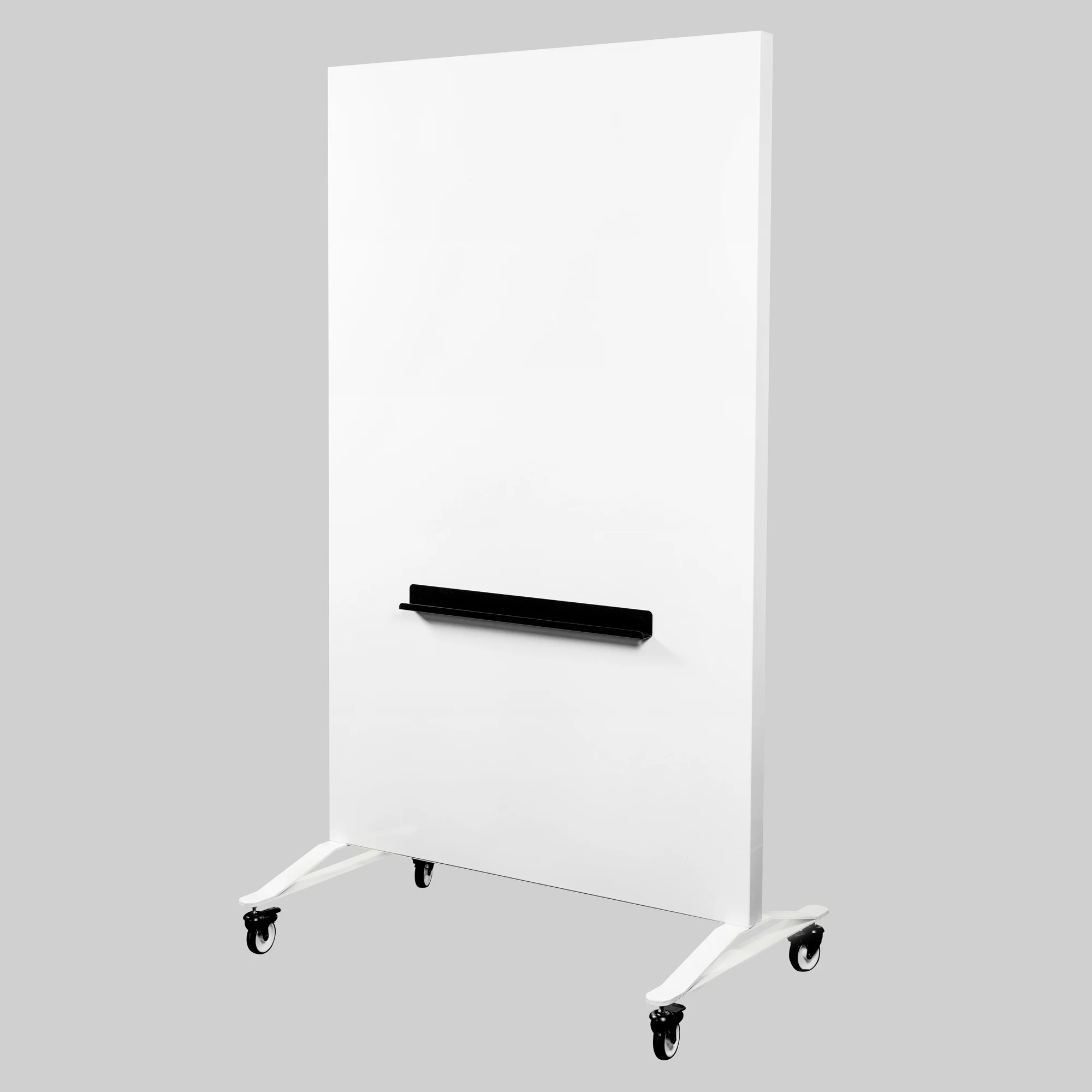 Mobile Magnetic Dry Erase Writing White Board with Movable Metal Castors for School and Classroom