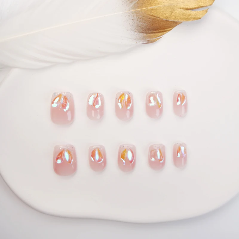 OEM/ODM manufacturer private label nail full cover acrylic fake artificial nails press on for Salon-like women nail