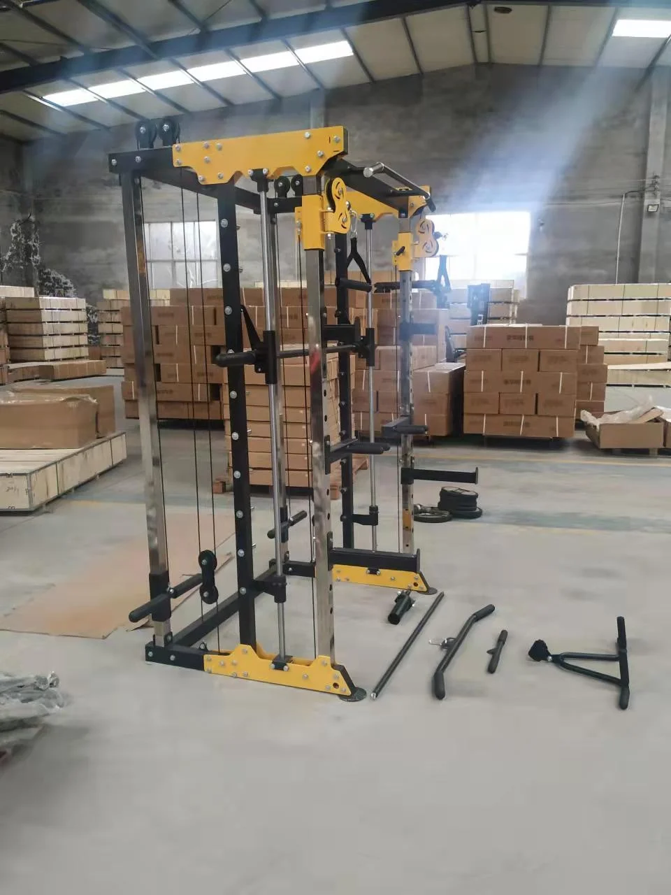 Wholesale Commercial Gym fitness Strength training Multifunctional Smith squat rack Machine DY-6002