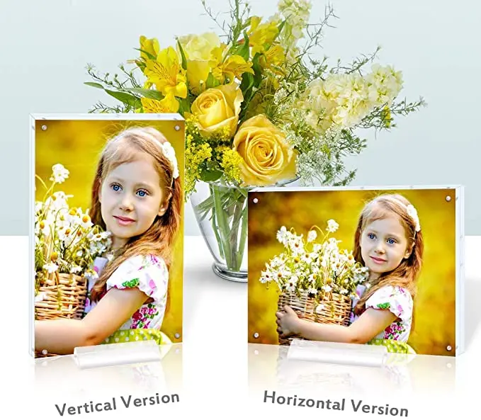 Magnetic acrylic funny photo picture frame