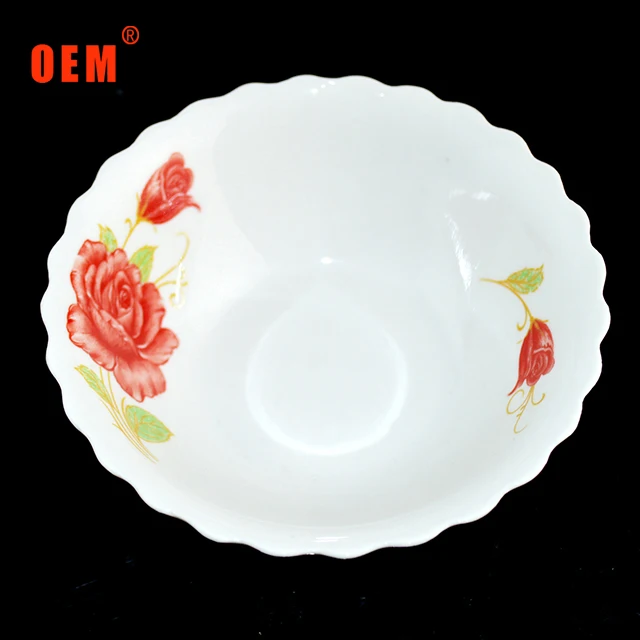 hot selling ceramic bowl with custom decal and porcelain rice bowl soup bowl
