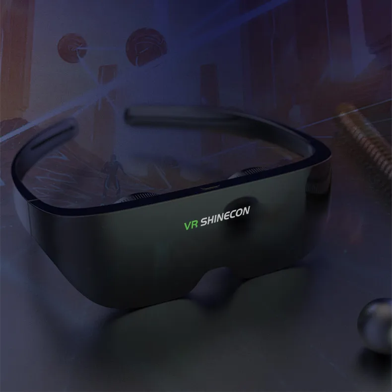 VR SHINECON Self-adaptive pupil distance adjustment Digital cinema AIO08 HD Giant Screen headset vr glasses