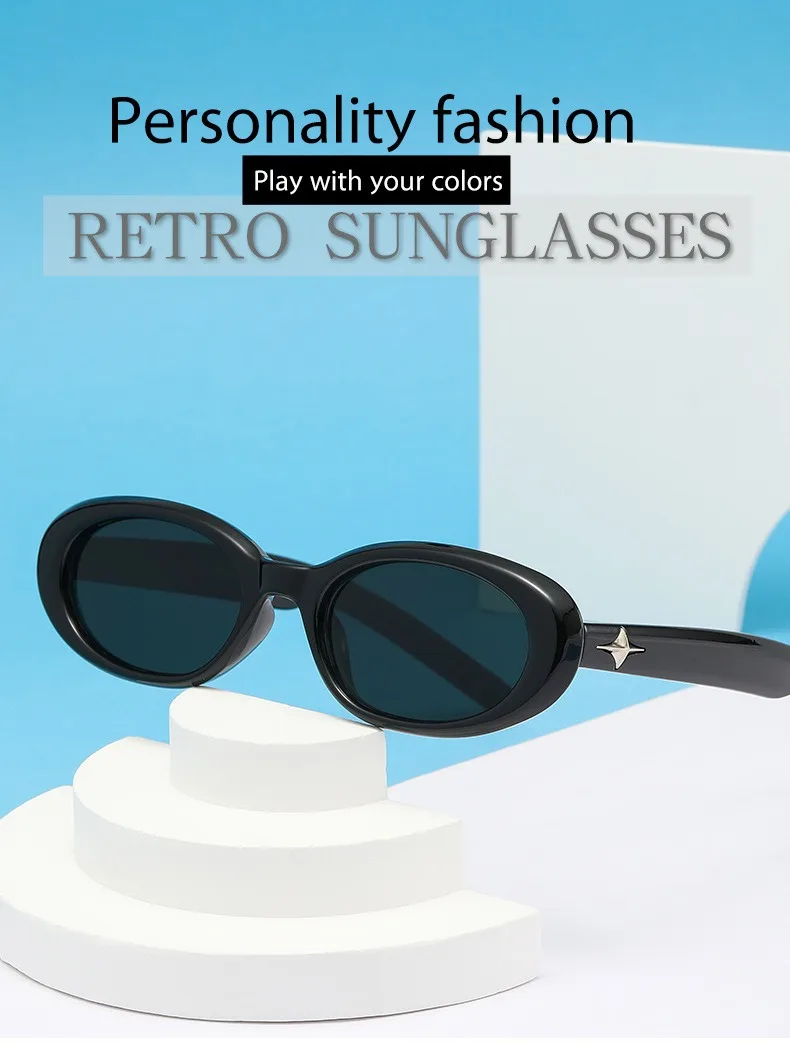 Jennie fashion new custom logo Luxury G&M designer UV resistant sunglasses for men women