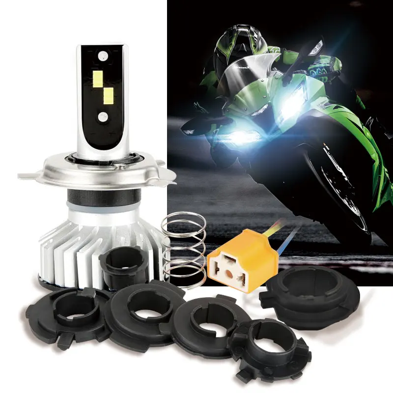 EURS 8V-80V LED H4 Motorcycle Headlight Bike HS1 PH7 PH8 BA20D H6 H4 LED Bulb Lamp CSP Chip IP67 White 35W 3500Lm