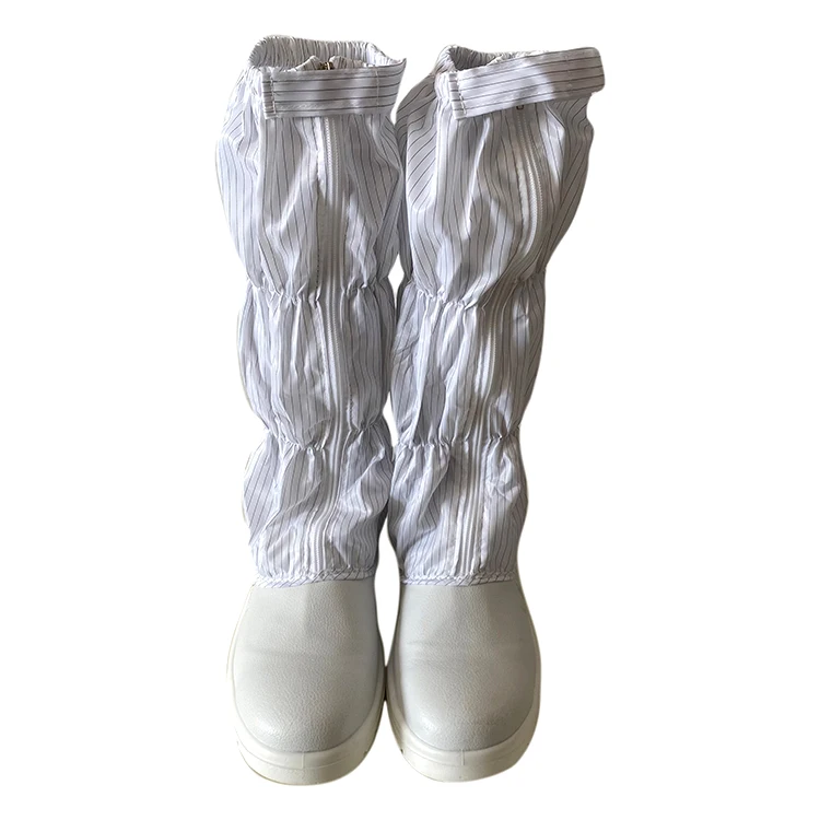 ALLESD Steel Toe White Stripe Design Different Size ESD Antistatic High-Top Shoes