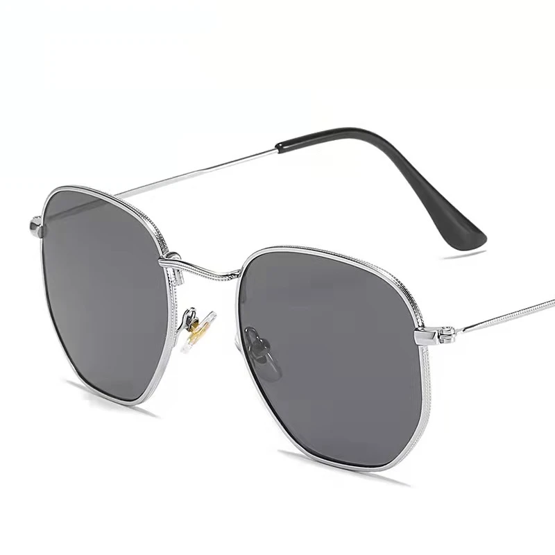 New Metal Frame Polygon sunglasses wholesale Trend Fashion Colorful Mercury Ocean Brand Designer Sunglasses