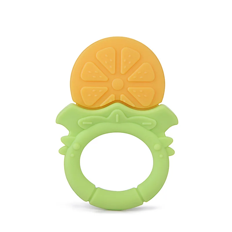 Infant Fruit Teething toys Soothe Babies Gums Funny Silicone Baby Teethers