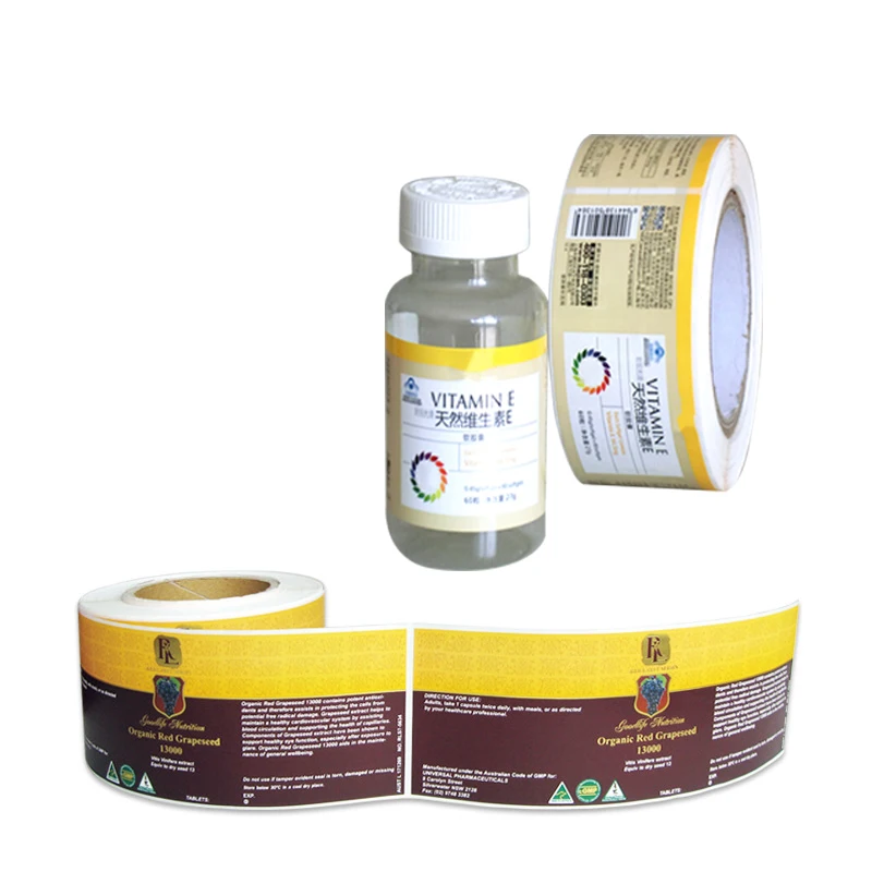 NEW ARRIVAL Wockhardt Multi Layer Folding Booklet Cough Syrup Bottle Labels Wockhardt Plain Sticker Labels