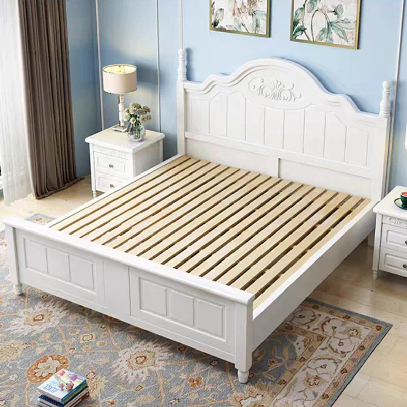 Wholesale Modern Minimalist Bedroom Crib Children Furniture Set Solid Wood Bed CELB011