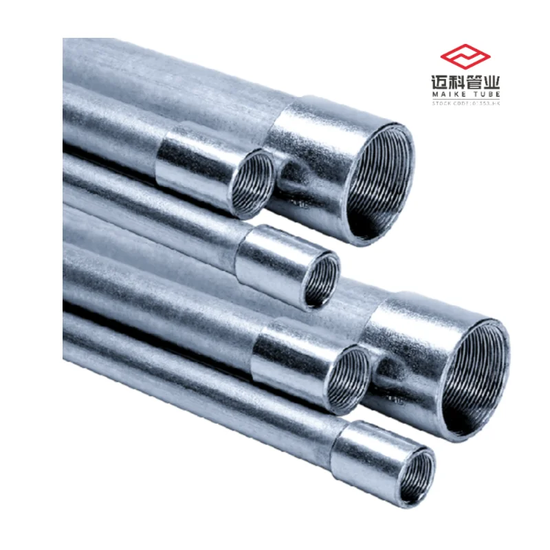 Electrical Rigid Galvanized Steel Conduit Pipe Od 20mm 3/4 Inch Electric Waterproof Cable Wire Protection Conduit Pipes