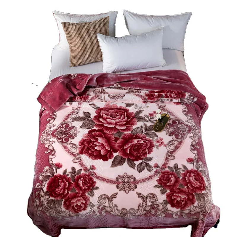 100% polyester raschel mink blanket most popular mink blankets for winter