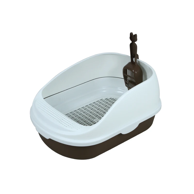Pet Products Cleaning Closed Plastic Prevent Taking Out Cat Toilet box Trays With Shovel Cat Litter Box