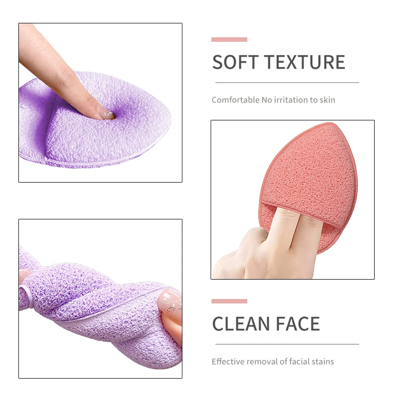 LMLTOP Hot sell makeup remover pads washable puff cleaning sponge for face wash facial Cleanser facial sponge cleansing SY770