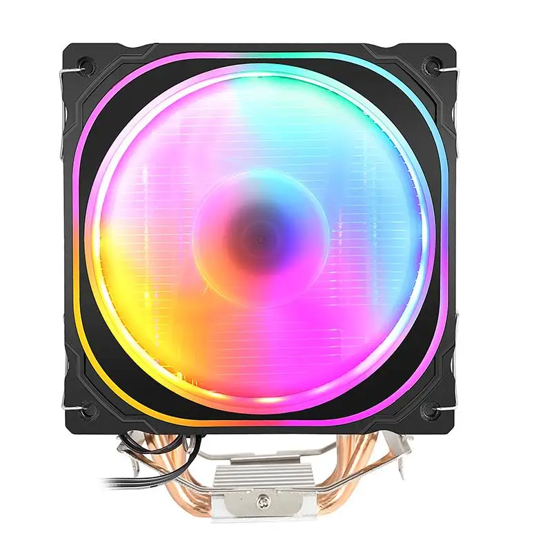  DC 12v pc computer cpu 775 1151 1150 1155 AM amd cooler heatsink radiators 2 heatpipe