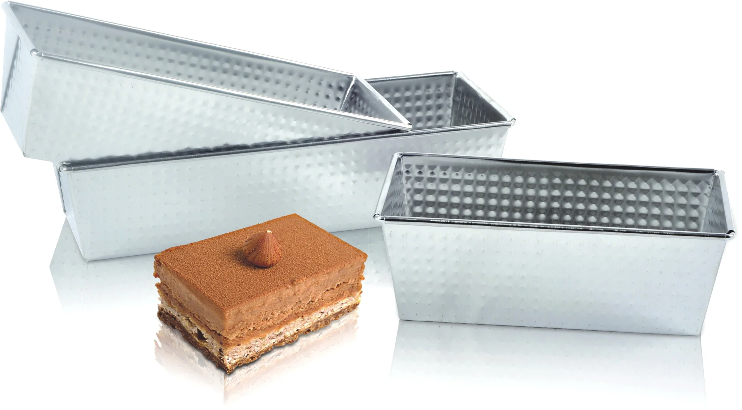 4 Pieces Tinplated Rectangle Bread Loaf Pan Set