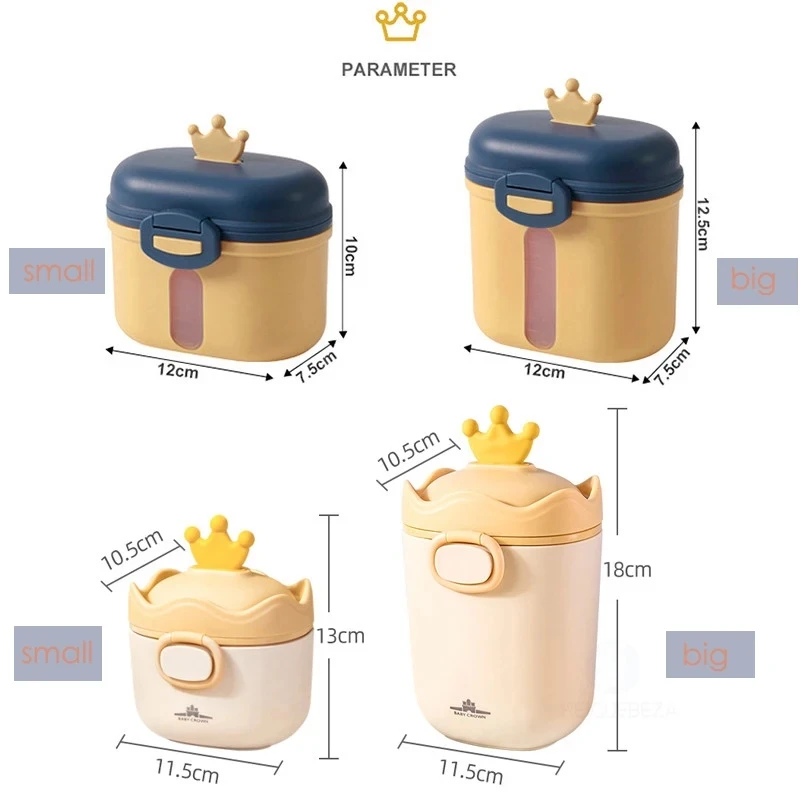 New Baby Milk Powder Portable Baby Food Storage Box Essential Cereal Infant Milk Powder Box Toddle Snacks Container