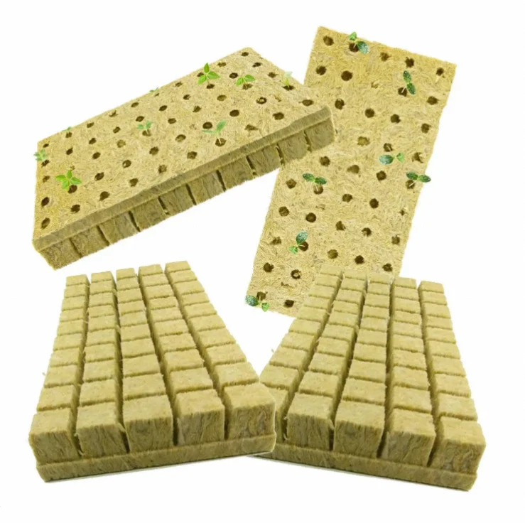 Hydroponic Sponge Cube Planting Cubes Rock Wool Starter Plugs For Hydroponics hydroponic Growing Media Rock Wool