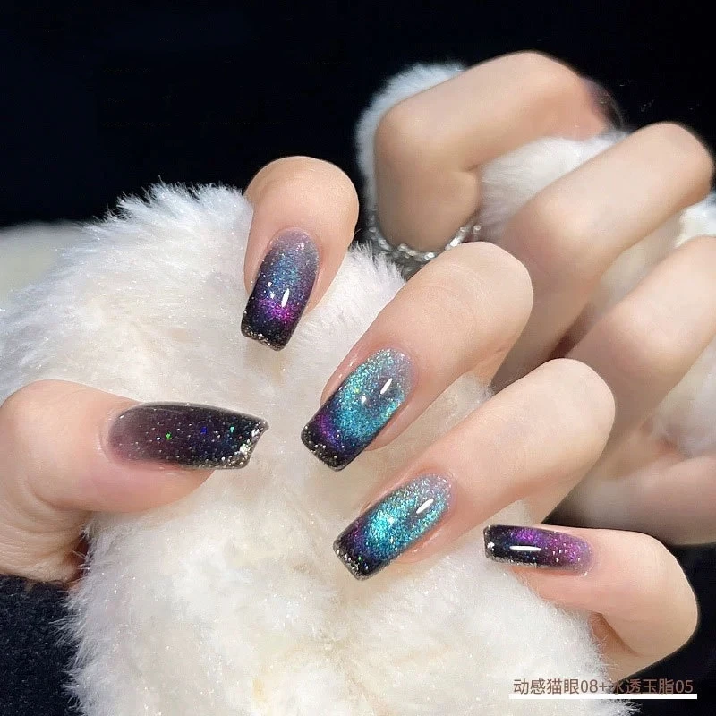 Bellinails Top design free custom 18color reflective disco cat eye gel OEM magnet reflective cat eye gel nail polish