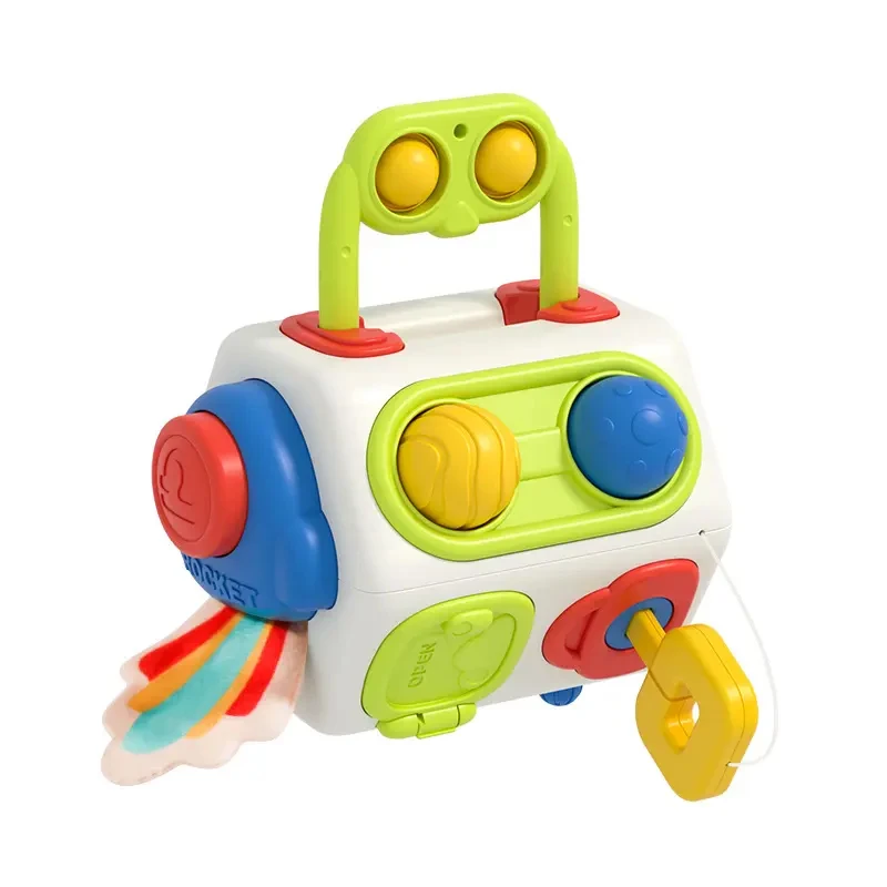 2024 Baby hot sale early education multi-faceted cube sensory toys montessori hand grasp activity busy ball toys