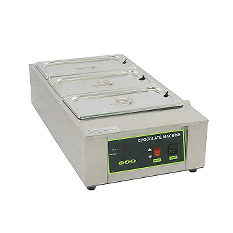 
Popular Commercial Electric Digital 3 pot Chocolate Melter with ce  (1600183484521)