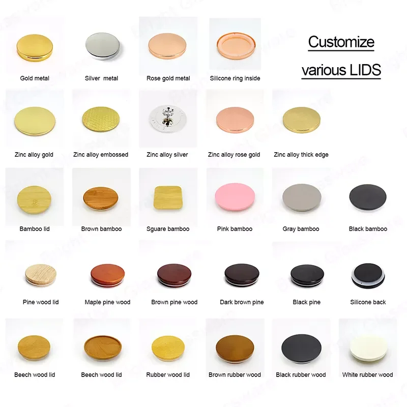 2024 New Wholesale 8oz 10oz 12oz Modern Empty Glass Candle Holder Custom Luxury frascos para velas Candle Jar with Wooden Lid