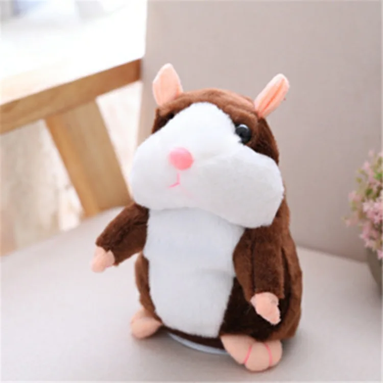 Tiktok Popular Cute Electronic Animal Doll Shake Dancing Talking Hamsters harry Plush Toys For Kids