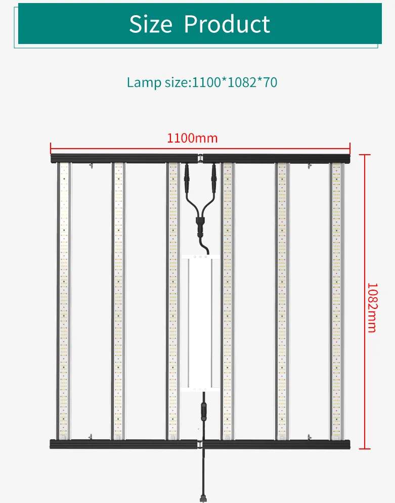 Full Spectrum Light 660nm Plant Light 800w 1000w 1200w LED Plant Grow Lamp For Indoor Vertical Farming