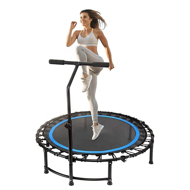 Multi-color Fitness Jumping Sports Spring Free Trampoline with Adjustable Handle for Indoor Adults and Children