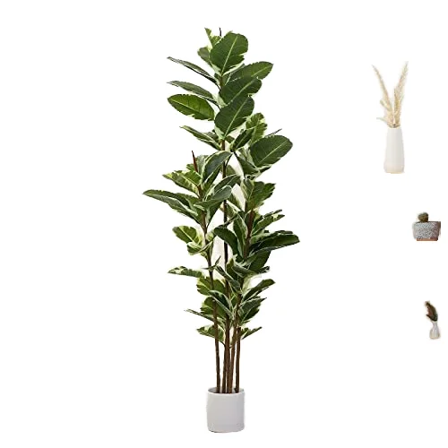 Hot Selling Nearly Natural Plastic Home Decor Quality Plastic Material planted Artificial Fiddle Leaf Fig Tree
