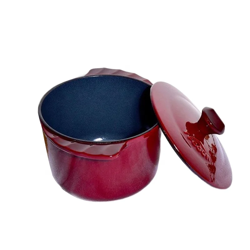 Wholesale Custom Logo Cast Iron Dutch Oven Cast Iron Pot  Dutch Oven With Lid  Enamelled Casserole