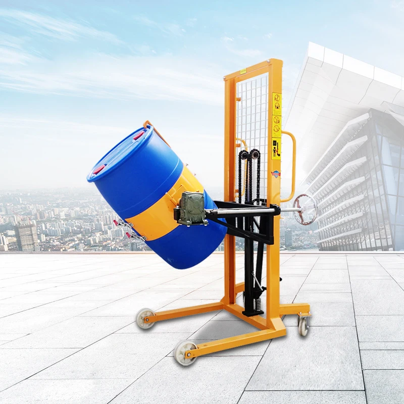 400kg Multi-function Drum Stacker Oil Drum Lifter Manual Hydraulic Manual Pallet Stacker