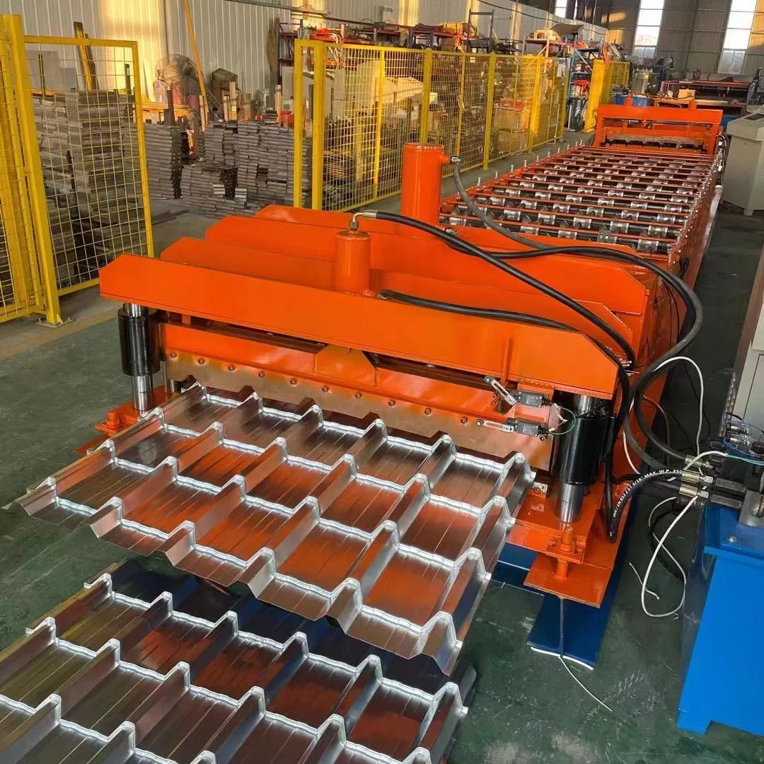 Automatic Metal Glazed Tile Making Machinery Colored Steel Sheet Roofing Roll Forming Machine Roof Making Machine
