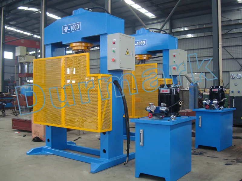 HP-315T Gantry Type Hydraulic press machine for solid forklift tire replace / dismounting with long service time.