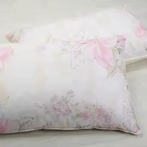 Washable Luxurious Silk Pillow Case Soft Breathable Silk Pillow Case 100% Silk Material Feather Down Throw Pillow