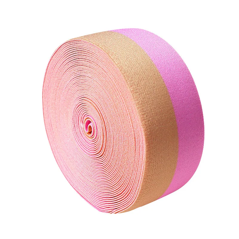 Custom Logo Elastic Webbing Strap Knitted Jacquard Web Pattern Nylon Polyester Spandex Rubber Elastic Band