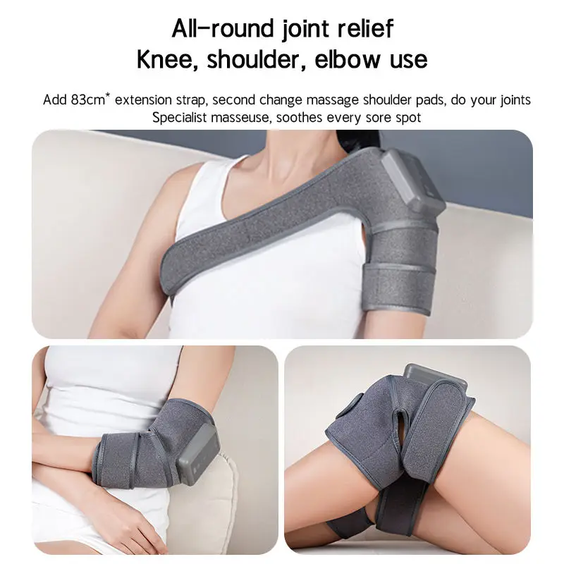Red Light Therapy Knee Brace Vibration Knee Massage for Pain Relief Rechargeable Near Infrared Light Therapy Device for Knee
