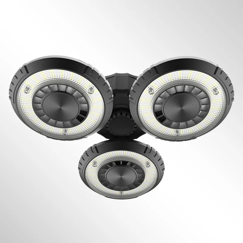 
New Design 3 Leaf Indoor Deformable 60W 6000lm Lamp Lighting High Bay LED Light IP44 Warehouse Lights 