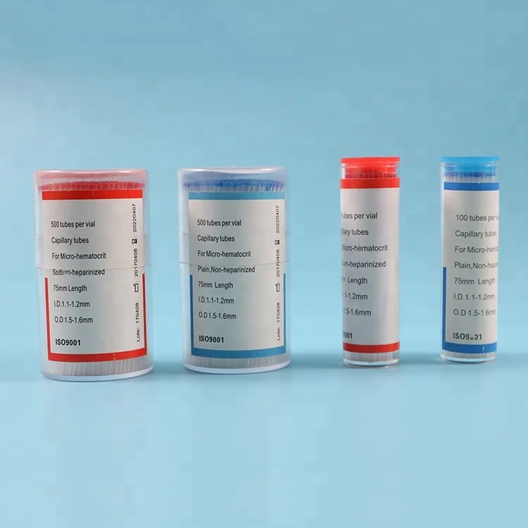 Medical Supply Heparinized Microhematocrit Glass Capillary Test Tube
