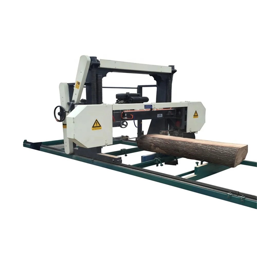 Horizontal Band Saw Cutting Round Log Woodworking Machinery Bandsaw