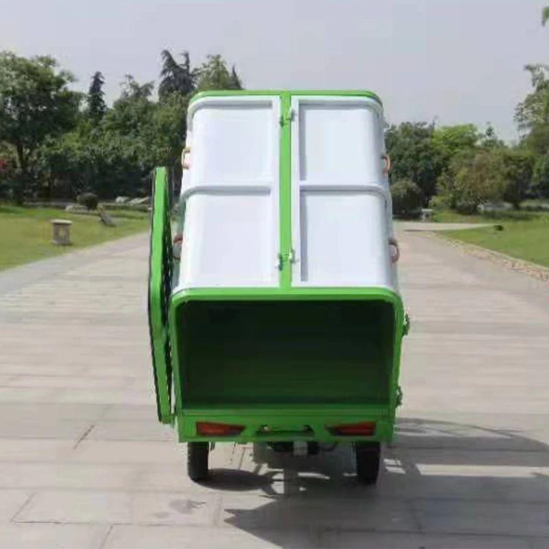 Commercial Three-wheeled Garbage Truck Electric Three-wheel Sanitation Vehicle That Can Dump