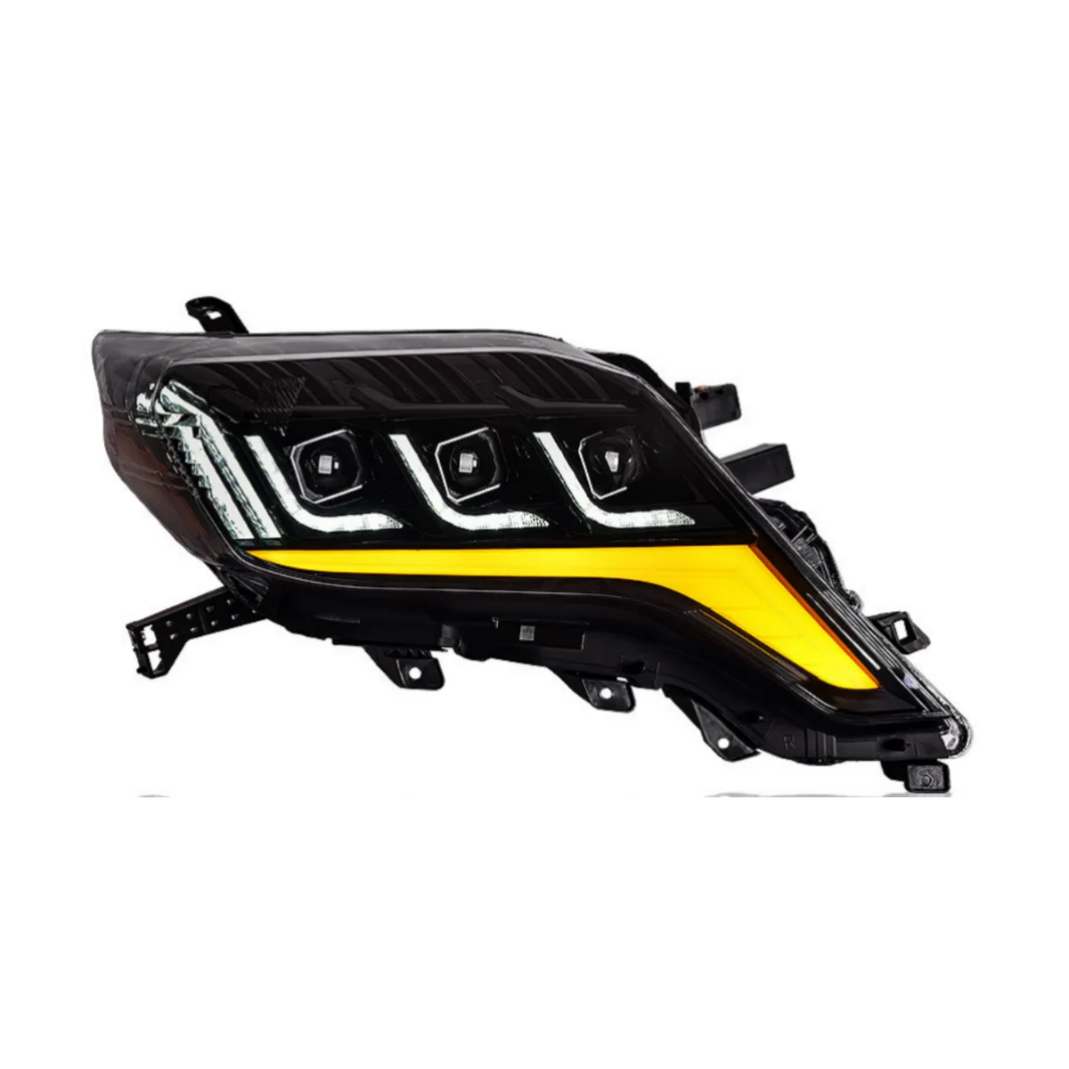 HW FJ150 3 LENS LED LC150 headlight 2014 Headlamp For Toyota Land Cruiser Prado 150 2014-2017